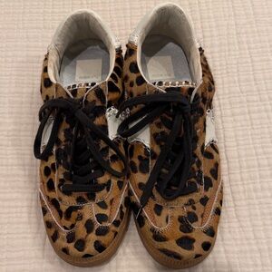 Dolce Vita Notice Sneaker Animal Print Sneakers with Black Accents